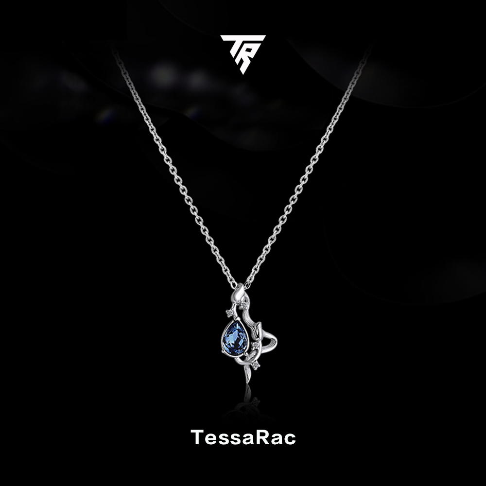 TESSARAC French eternal rose necklace luxury birthday gift TR001