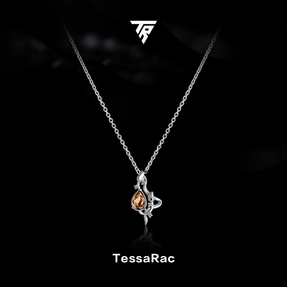 TESSARAC French eternal rose necklace luxury birthday gift TR001