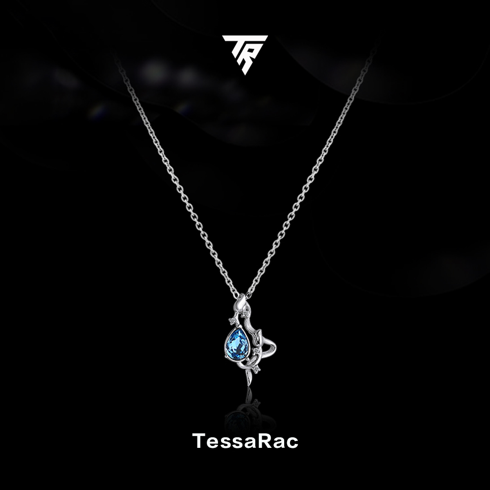 TESSARAC French eternal rose necklace luxury birthday gift TR001